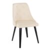 Giovanni - Contemporary / Dining Chair (Set of 2) - Black / Cream - Image 2