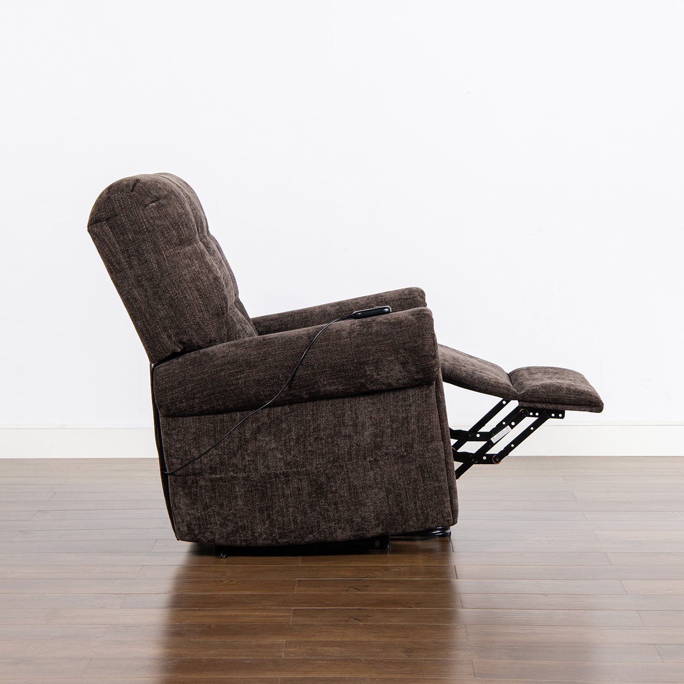 Irwin - Power Lift Recliner Chair - Chocolate Brown - Image 8