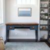 Nantucket - Writing Desk - Blue Denim, Whiskey - Image 9