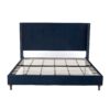 Peyton - King Bed Upholstered With High Headboard, Traditional Hand Buttoned Tufting - Blue - Image 2