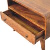 Mini Curved Media Unit - Chestnut - Image 2