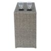 2 Person Wicker Seating Set With Cushions And Glass Top Table - Grey Mix - Image 6