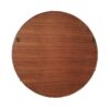 Hausen - Mid-Century Modern Round Accent Wall Mirror - Brown Walnut - Image 6