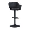 Swivel Stool Bar Height, Adjustable, Contemporary & Modern - Black - Image 2