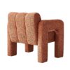 31.10" Wide Boucle Upholstered Accent Chair - Orange - Image 9