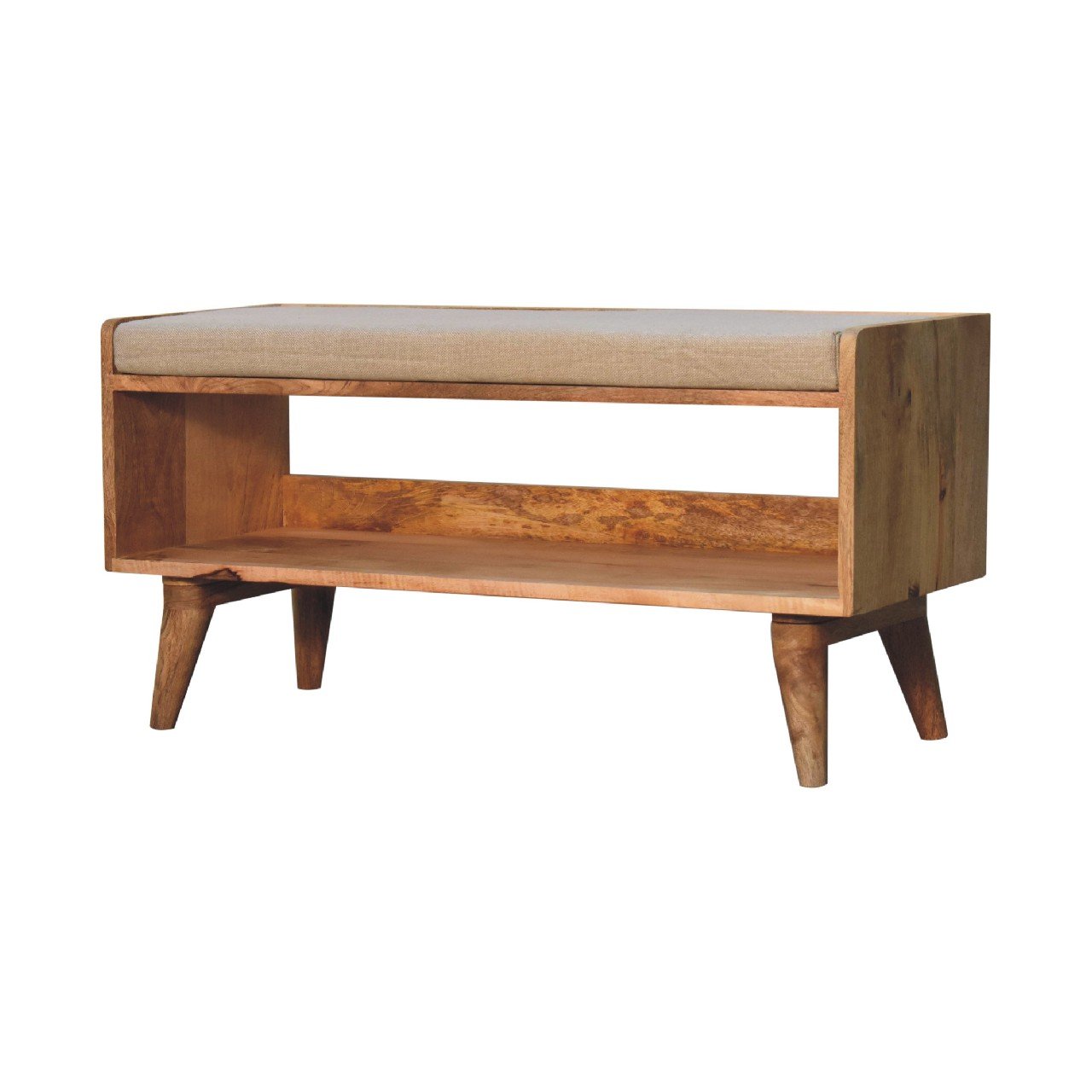 Nordic Style Storage Bench - Oak - Image 13