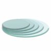 36" Round Tempered Glass Table Top Clear Glass 1 / 2" Thick Beveled Polished Edge - Transparent - Image 4