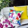 Tropical Parrot Outdoor & Indoor Pillow With Solarium - Multicolor - Image 6