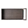 Resin Wicker Bar Cart With Metal Frame - Brown - Image 9