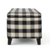 Contemporary Storage Ottoman With Seating And Storage - Black - Image 11