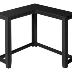 Corner Accent Console Table For Entryway, Transitional - Black