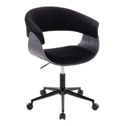 Vintage Mod - Mid-Century Modern Office Chair - Black