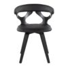 Gardenia - Contemporary Dining / Chair With Swivel - Black - Image 5