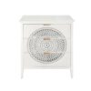 3 Drawer Cabinet With Hollow Carved 3 Drawer Dresser Storage Chest With Metal Handles For Entryway Living Room Bedroom - Beige - Image 14