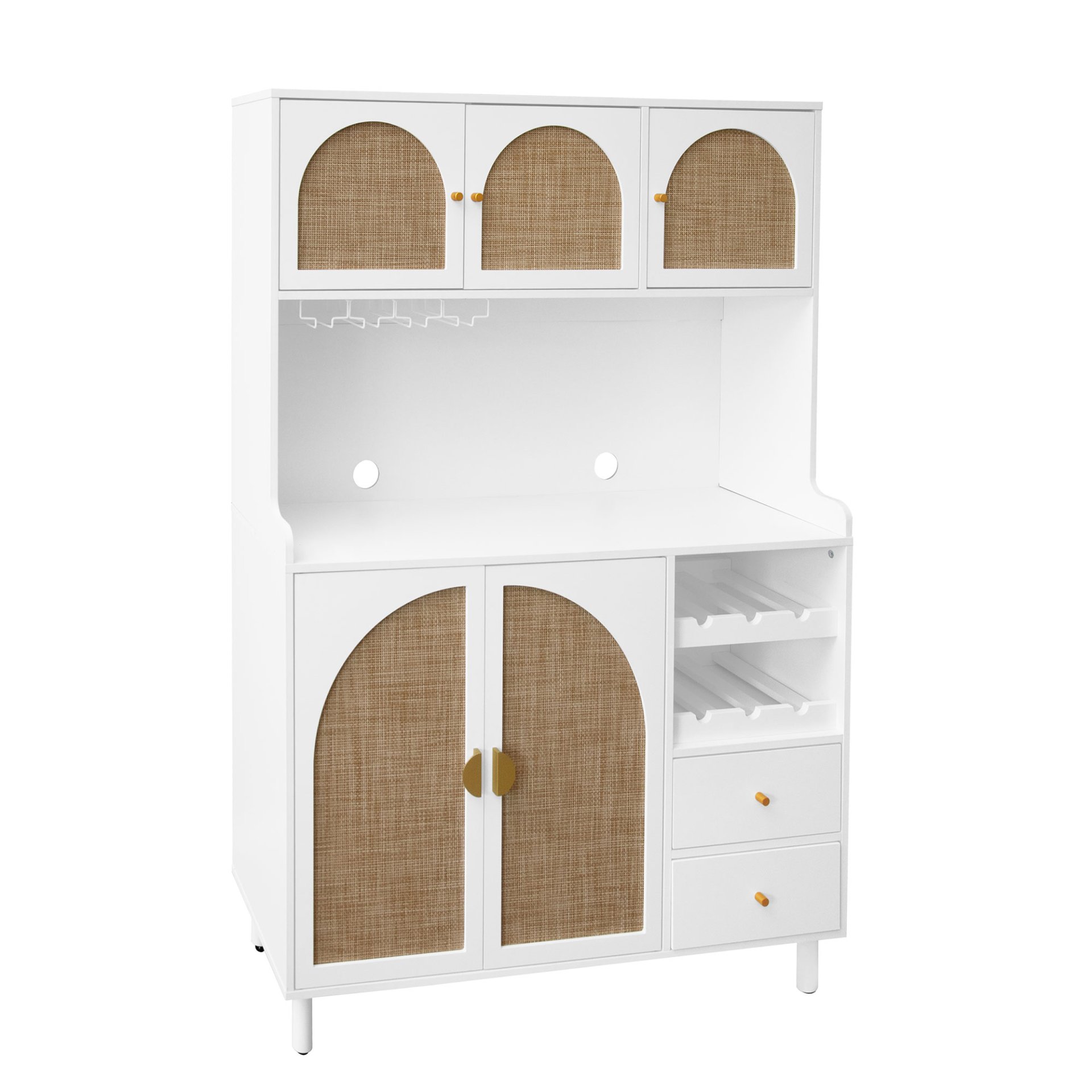 Modern Accent Storage Cabinet For Living Room, Bedroom, Dining Room, Or Study - White - Image 8