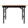 Portable Folding Work Table With Measuring Tape And Angle Finder Steel - Black - Image 4