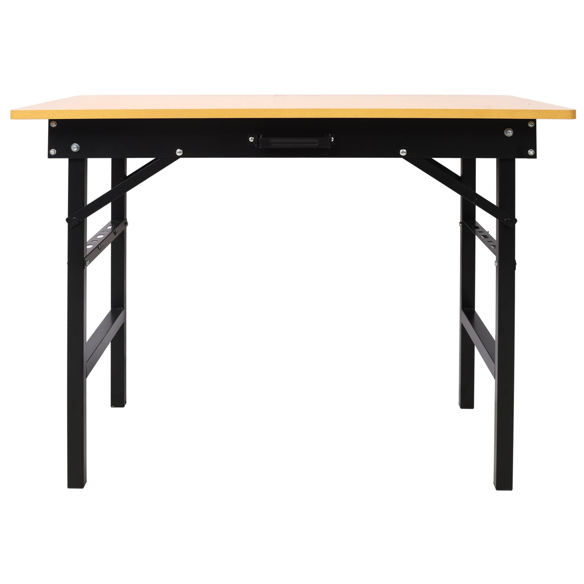 Portable Folding Work Table With Measuring Tape And Angle Finder Steel - Black - Image 4