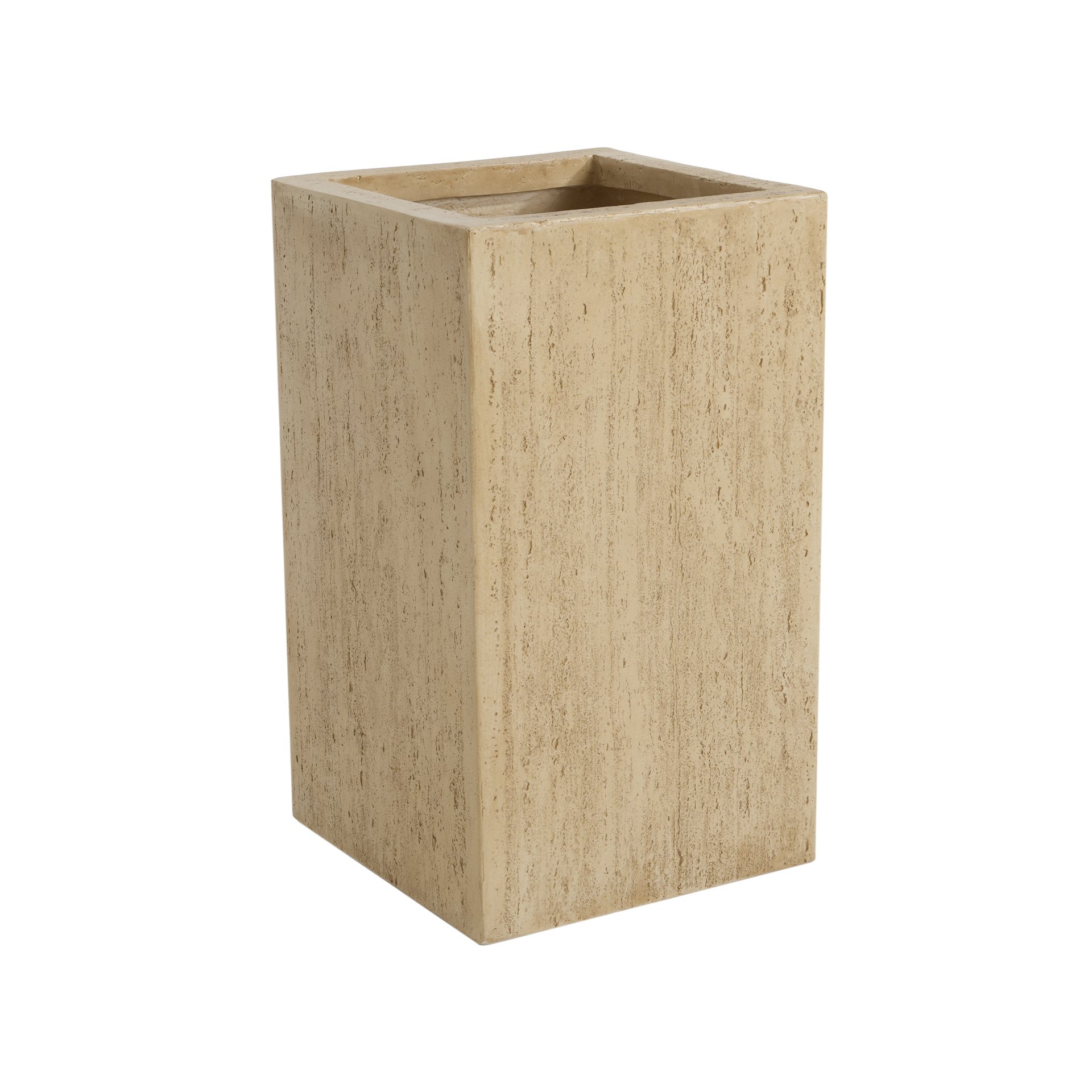 Handmade Planter Box, Travertine - Antique Brown - Image 5