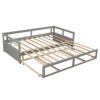 Daybed With Trundle And Two Storage Drawers, Sofa Bed For Bedroom Living Room - Gray - Image 3