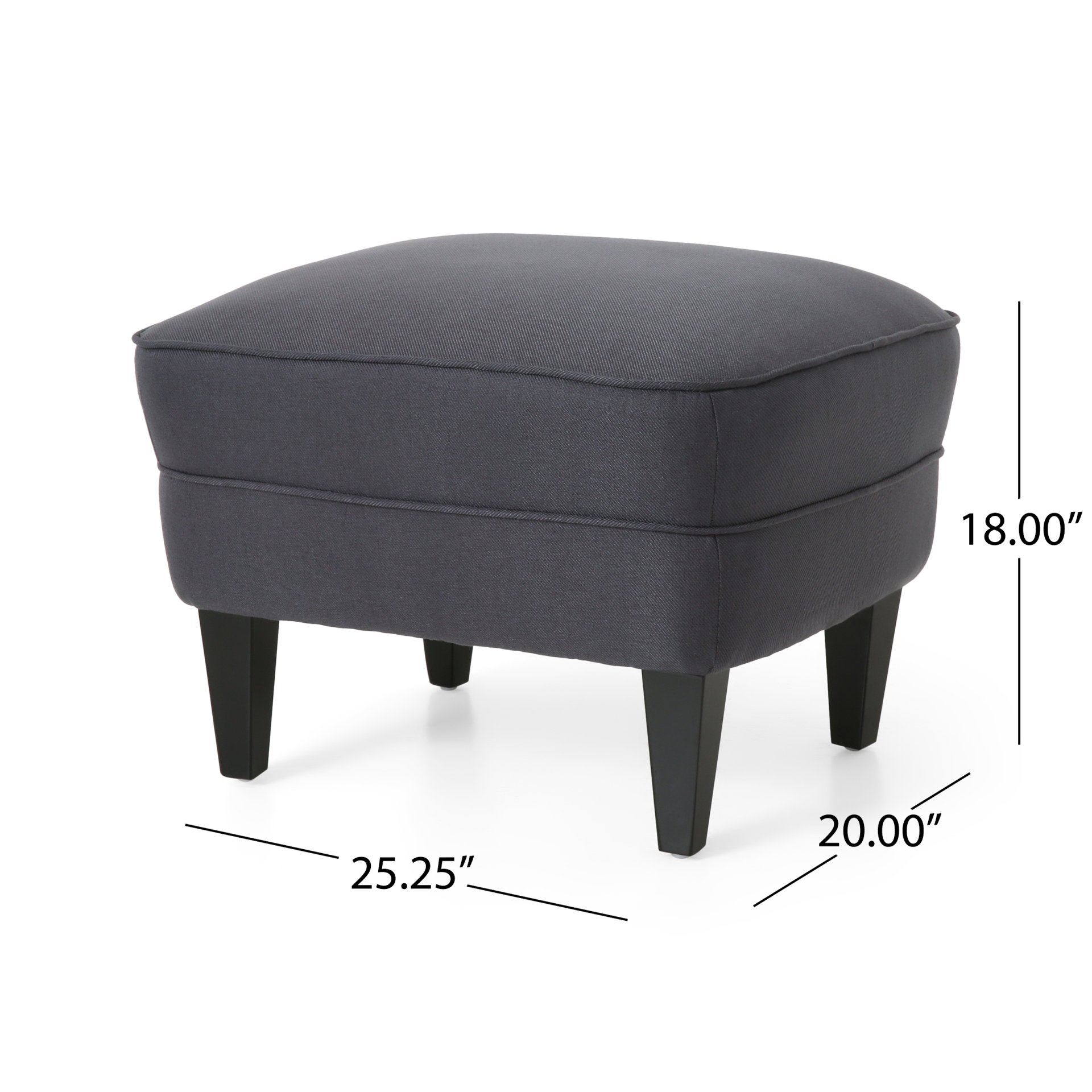 Enchante, Living Room Set With Tufted Back Club Chair And Ottoman - Gray - Image 9
