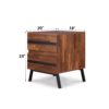 Karine - Accent Table - Black / Walnut - Image 8