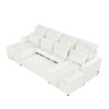 Oversized U - Shaped Sofa Versatile Sectional Sofa Pull Out Sofa Bed With Double Storage Chaise Lounges And 2 USB Ports For Living Room - Beige - Image 15
