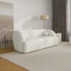 Anna - French Boucle Sofa - White - Image 10