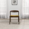 Dakota - Velvet Dining Chair (Set of 2) - Brown / Yellow - Image 8