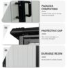 5X3Ft Outdoor Storage Shed Waterproof Resin Cabinet With Lockable Doors For Bikes And Patio Furniture - Black - Image 5
