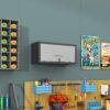 Heavy Duty Metal Wall Mounted Tool Storage Cabinet Steel Metal Garage Storage Cabinet - Black / Gray - Image 14