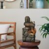 Decorative Two Tiered Water Fountain With Woodland Animal Design, Outdoor Fountain With Light And Pump - Multi - Image 6