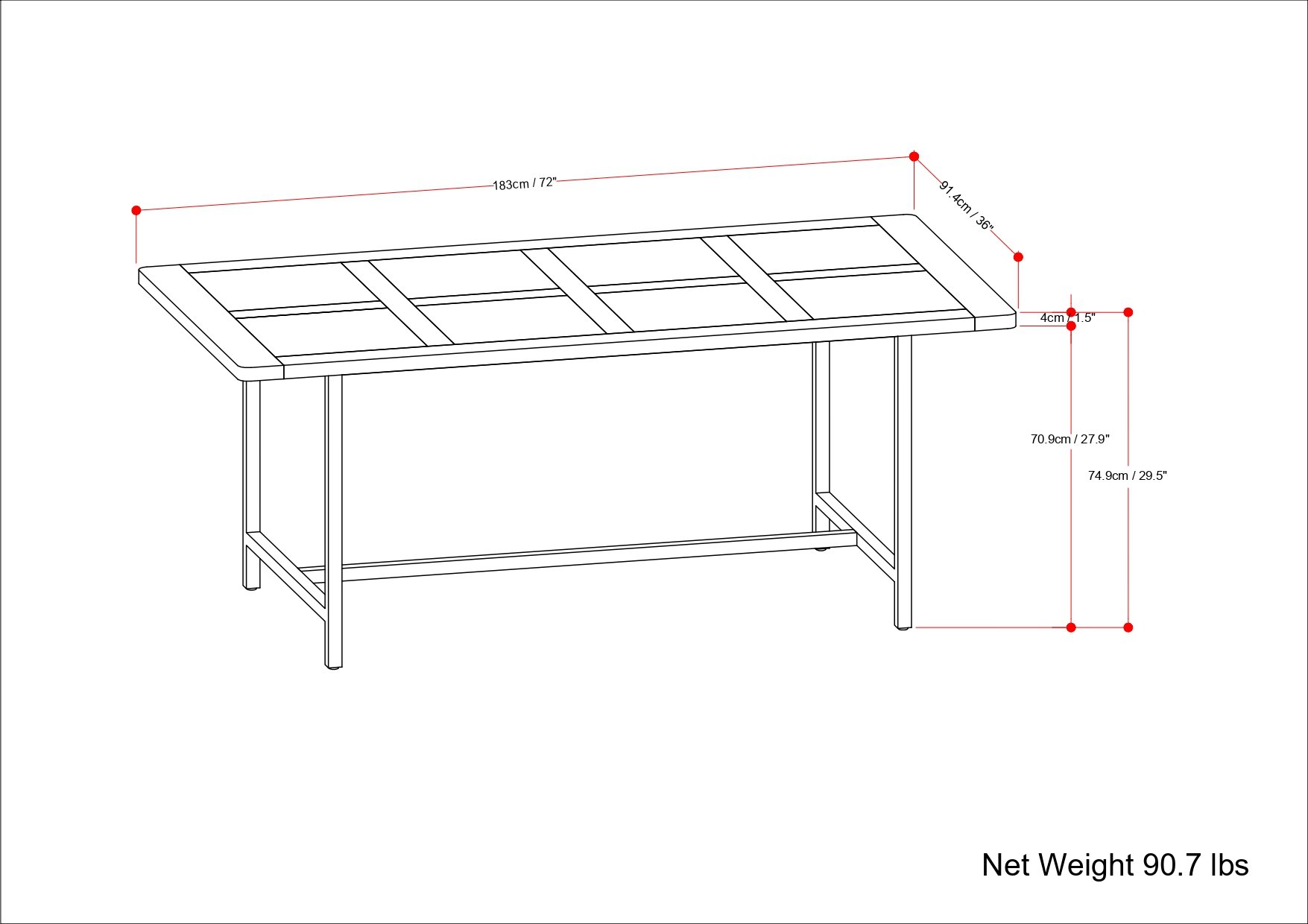 Campbell - Dining Table - Gray - Image 5