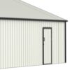 Double Garage Metal Shed With Side Entry Door - White - Image 7