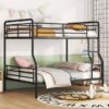 Full Long Over Queen Bunk Bed - Black - Image 15