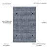 Fenix - Accent Rug - Dark Gray - Image 3