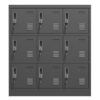 9 Door Employee Storage Locker With Card Slot, Lockers For Office, Gym, School, And Home - Black - Image 7