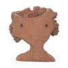 8X4X9" Visage Head Bust Planter, Home Wall Planter - Brown - Image 6