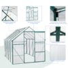 6X10Ft Polycarbonate Greenhouse Raised Base And Anchor Aluminum Heavy Duty Walk-In Greenhouses For Outdoor Backyard In All Season - Green - Image 5
