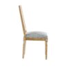 French Country Dining Chairs (Set of 4) Cane Backrest & Upholstered Seats, Rustic Weathered - Grayish Green - Image 15