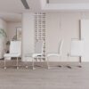 Dining Chairs Set, Kitchen Modern Metal Chairs With Padded Seat High Back (Set of 4) - White - Image 6