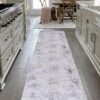 Maval - 2'6'' X 10' Washable Runner Rug - Gray / Gold - Image 2