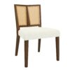 Mid Century Rattan Dining Chair Without Arms (Set of 2) - Beige / Walnut - Image 5