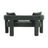 Modern Loveseat Sofa, Comfy Upholstered 2 Seater - Emerald - Image 15