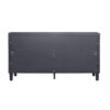Accent Cabinet 4 Door Wooden Cabinet Sideboard Buffet Server Cabinet Storage Cabinet, For Living Room, Entryway, Hallway, Office, Kitchen And Dining Room - Matte Black - Image 10