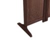 Panel Solid Wood, Folding Room Divider - Brown - Image 5