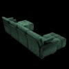 Modern Style 4 Seater Sofa Set With 2 Ottomans Frame - Premium Green - Image 17
