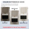 Modern Wall Mounted Bathroom Vanity With Thick Edged Resin Sink And Storage Rack Plywood - Black Chestnut - Image 10