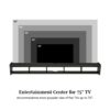 Modern Wall-Mounted Floating TV Stand - Coastal Oak - Image 7
