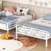 Full Over Full Metal Bunk Bed - White - Image 15