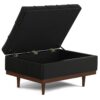 Mariah - Coffee Table Storage Ottoman - Black - Image 3